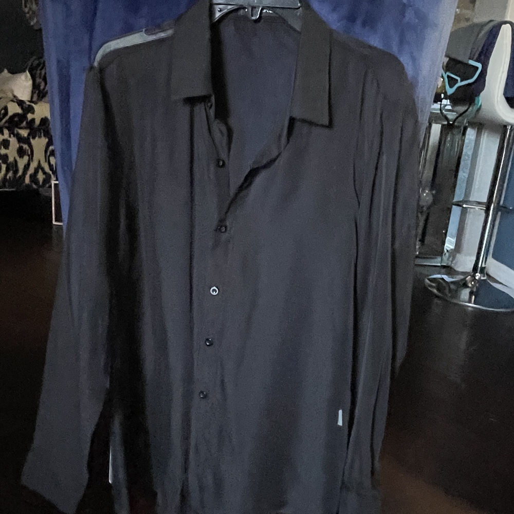 Black Button-Up Shirt
